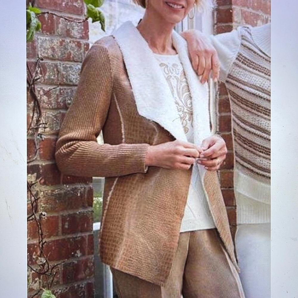 Alfred Dunner Twilight Point Moleskin Sweater Jacket